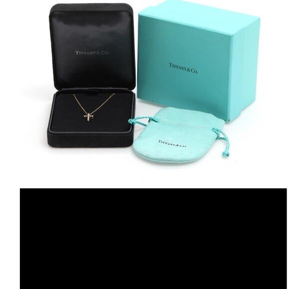 Tiffany & Co Diamond Cross Necklace - Picture 2 of 4